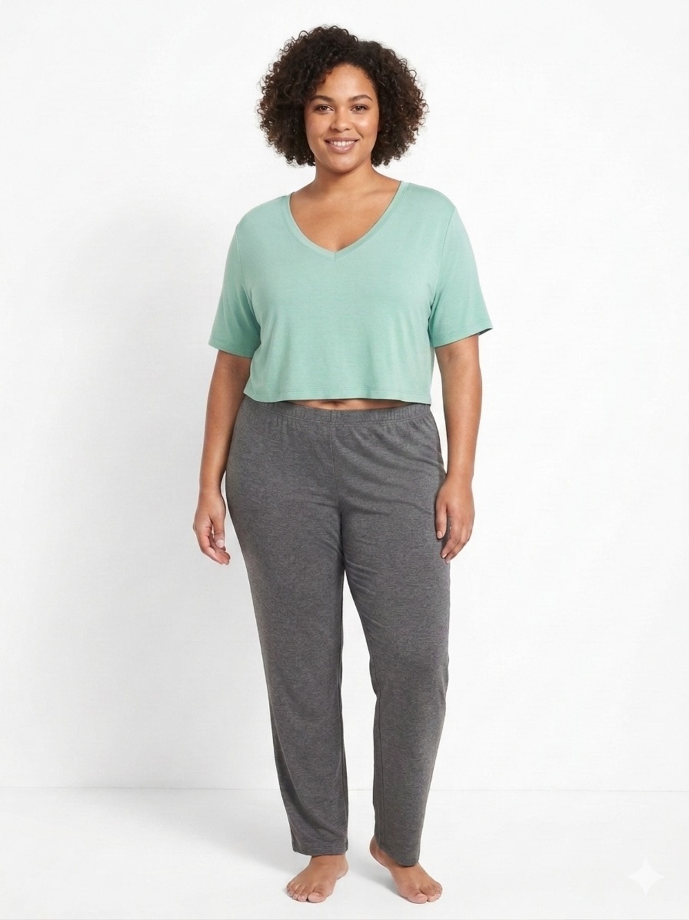 Auden Mint Green V-Neck Sleep Top ONLY